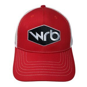 Wrb Wild Ride Brew Snapback Trucker Hat Red OS Adjustable Mesh Back Brewery